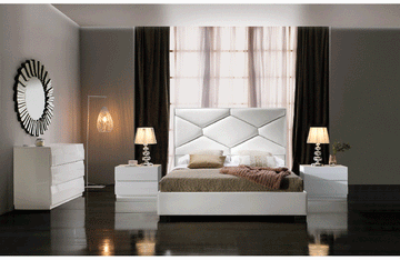 Martina LUX Bed Storage White