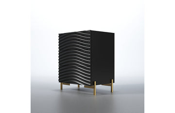 Wave Nightstand Dark grey