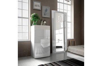 Costa White Modern Standing Mirror