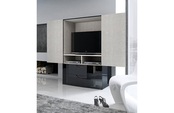 Jillian Black Modern Wardrobe