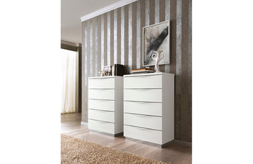 Aman Modern 5 Drawer Chest