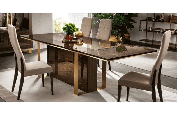 Essenza Rectangular table with 2 extensions