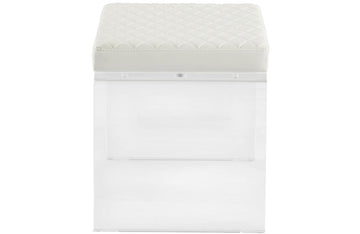 Ciara Ottoman White