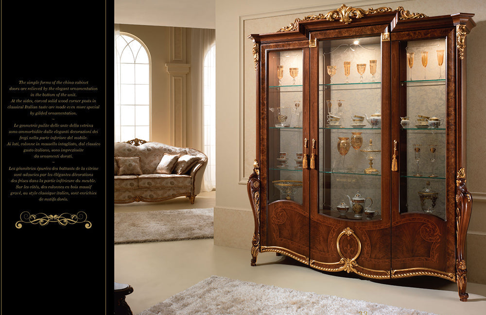 Donatello 3 Door China Cabinet - Thumbnail 4