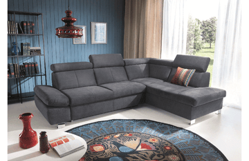 Happy Sectional with Bed and Storage Left