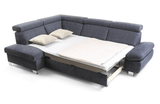 Happy Sectional with Bed and Storage Left