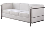 Tracy Italian Leather Sofa in White