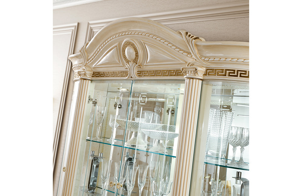 Gracie Dining 4 Door China Cabinet with 2 led light