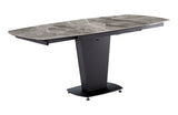 2417 Marble Table Grey Taupe with 3405 Chairs Beige
