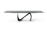 9087 Table Dark grey with 1254 chairs