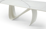 9087 Table White with 1218 swivel white chair