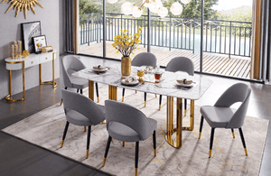 131 Gold Marble Dining
