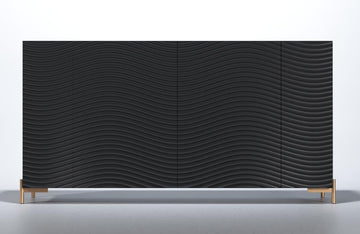 Wave 4 Door buffet Dark grey