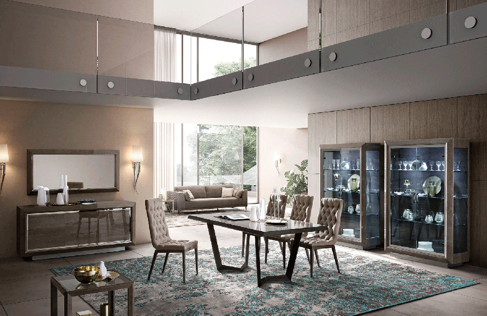 Elite Dining Side Chair Brown Silver Birch