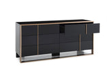 Cartier Modern Black & Brushed Bronze Dresser
