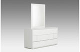 Nicla Italian Modern White Dresser