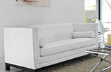 Aniyah Modern Imperial Bonded Leather Sofa