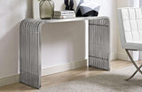 Shane Steel Console Table in Silver