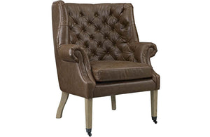 Genevieve Upholsterd Vinyl Lounge Chair