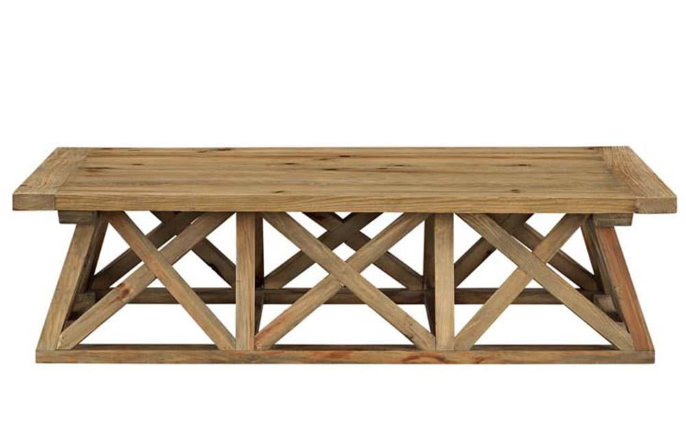 Alexis Wood Coffee Table in Brown