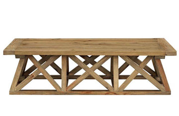 Alexis Wood Coffee Table in Brown