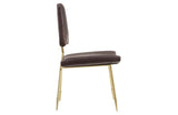 Camille Upholsterd Leather Dining Side Chair