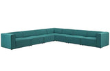 Alexandria Mingle 7 Piece Upholstered Fabric Sectional Sofa Set