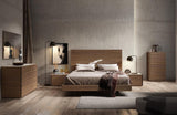 Ives Walnut with Light Grey Premium Bedroom Set