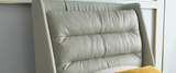 Lennie Twin Size Bed w/Storage light grey