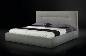 Joliet - Italian Modern Grey Upholstered Bed