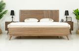 Clariss - Contemporary Walnut Bed