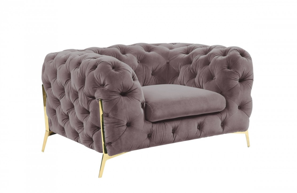 Santa Ana - Transitional Silver Fabric Chair