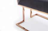 Lansing - Modern Grey & Rosegold Dining Chair (Set of 2)