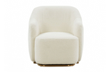 Madina Modern Off White Sherpa Accent Chair