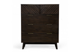 Greensboro - Mid-century Dark Acacia Chest