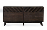 Greensboro - Mid-Century Dark Acacia Dresser