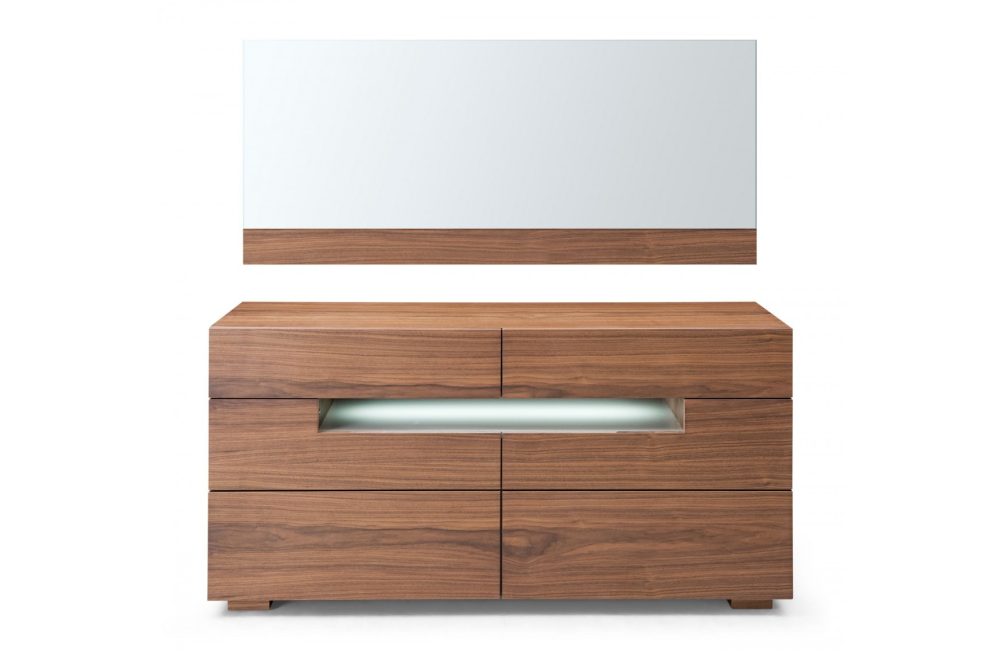 Chesapeake - Contemporary LED Walnut Dresser