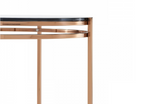 Bloss - Modern Smoked Glass & Rosegold End Table