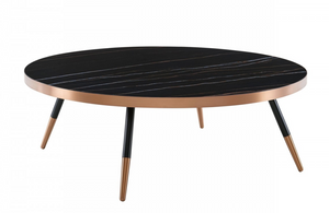 Columbia - Modern Black Ceramic Coffee Table