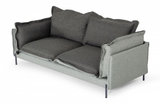 Miramar - Modern Grey & Dark Grey Fabric Sofa