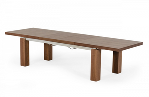 Mesquite - Modern Walnut & Stainless Steel Dining Table