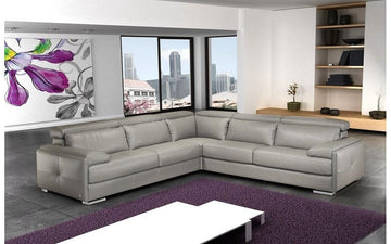 Gary Italian Leather Sectional Sofa