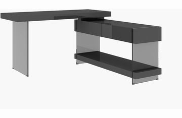 Shelby High Gloss Modern Desk