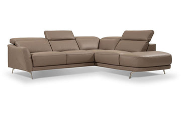 Acton Premium Leather Sectional Sofa