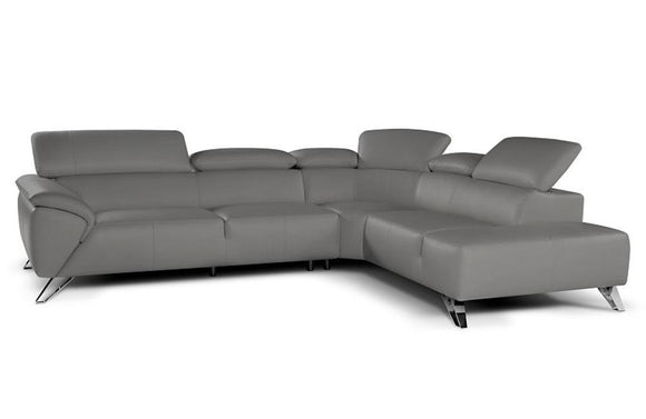 Imani Italian Premium Leather Sectional Sofa