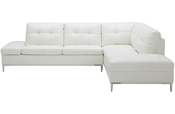 Kyle Sectional Sofa White with Storage