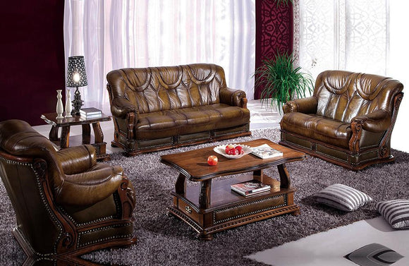 Melissa Modern Leather Sofa Set