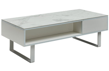 1388 Coffee Table w/ storage White