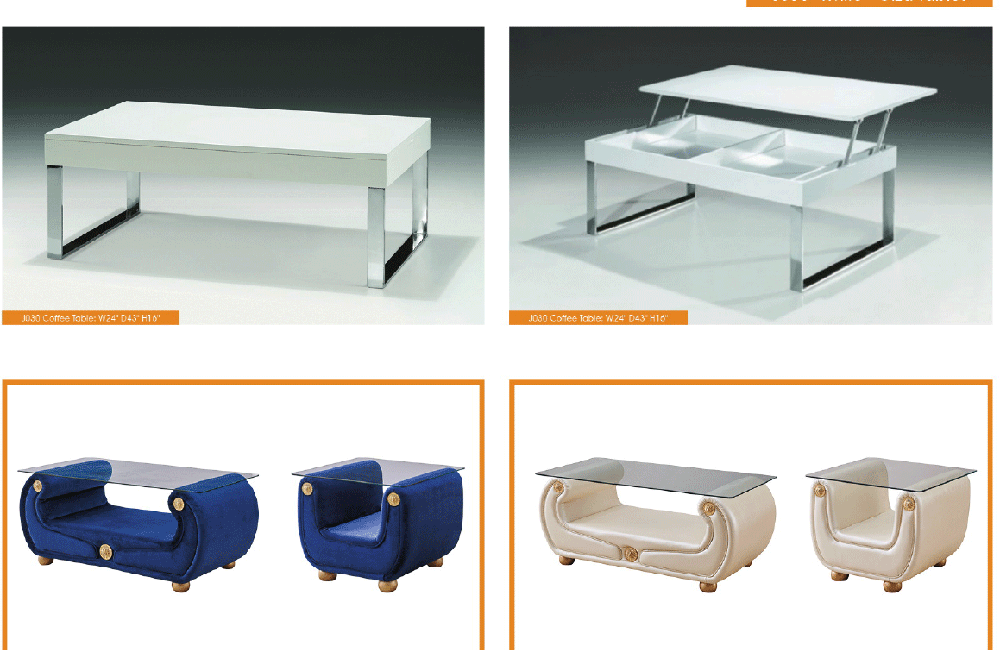 J030 White Coffee Table