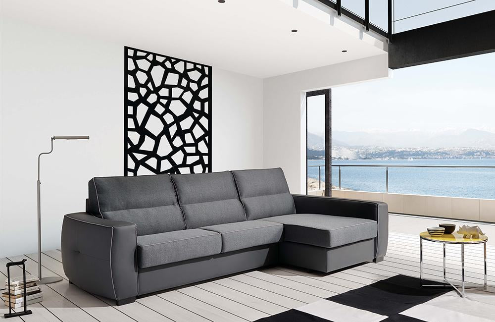 Ray Gray Fabric Sectional Sofa